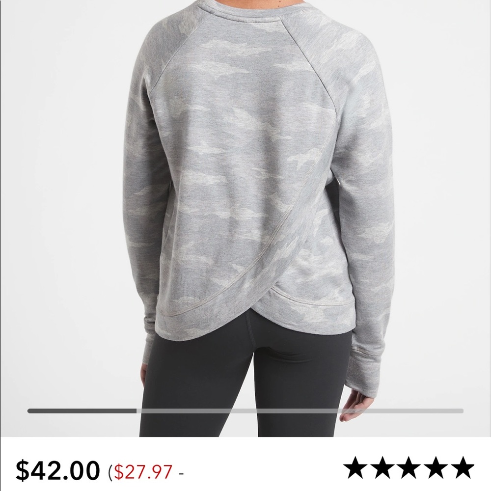 Athleta Girl Cozy Cross Your Fingers Sweatshirt